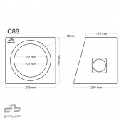 Basser C88 crno zatvoreno kućište