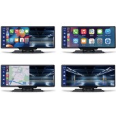 Steelmate L07 monitor 10" Apple CarPlay Android Zrcaljenje automobila, 2K+FHD DVR