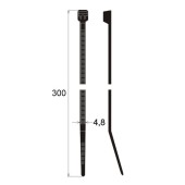 Kabelske vezice 300 x 4,8 mm (100 kom)