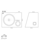 Bas-refleks kutija Basser B1250 Black