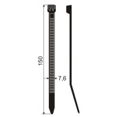 Kabelske vezice 150 x 7,6 mm (100 kom)