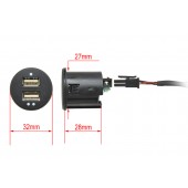 2x USB utičnica s kabelom