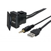 USB + JACK utičnica s kabelom