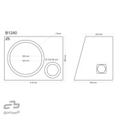 Bas-refleks kutija Basser B1240 Black