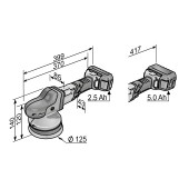 Akumulatorska ekscentrična polirka u setu FLEX XCE 8 125 18.0-EC/5.0 Set