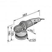 Set ekscentričnih orbitalnih polirnih strojeva XCE 10-8 125 P-Set