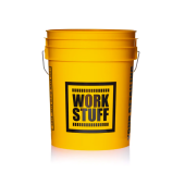 Kanta za detaljno čišćenje s rešetkom Work Stuff Kanta za detaljno čišćenje Žuta Sredstvo za pranje + Separator Crna