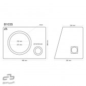 Bass reflex kućište Basser B1035 crno