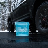 Carbon Collective 13L Detailing Wheel Bucket - Clear Teal - prozirno tirkizna