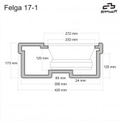 OEM Basser 10" prigušivač za 17" rezervni kotač