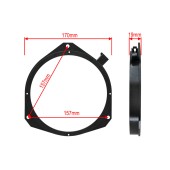 GF20 adapter za zvučnik 165 mm Alfa / Fiat / Opel