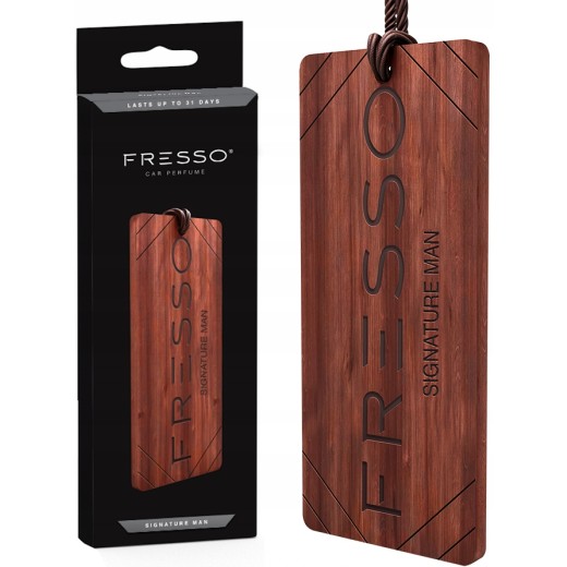 Viseći miris u drvu Fresso Signature Man drvena vješalica
