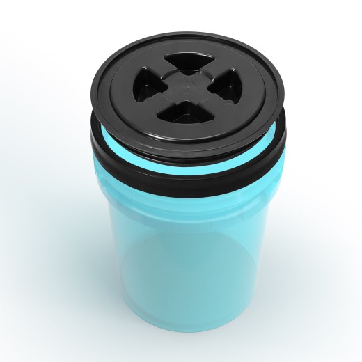 Carbon Collective Gamma Seal Bucket Lid - Black