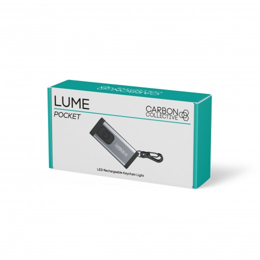 Carbon Collective Rechargeable LED Keychain Light – LUME Pocket mala prijenosna svjetiljka za privjesak ključeva