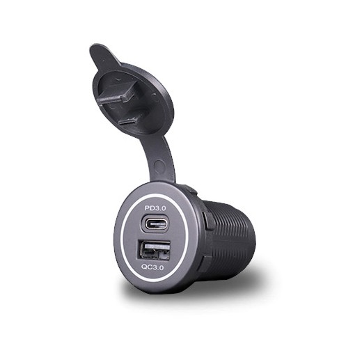 Ugrađeni punjač s USB-A i USB-C priključkom, QC3.0, PD 3.0 MY1298