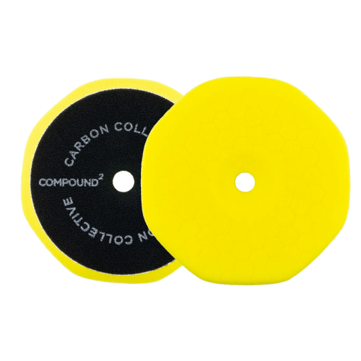 Carbon Collective HEX Foam Polishing Pad (Compound 2 - Yellow) - 5″ (125 mm) polirna ploča