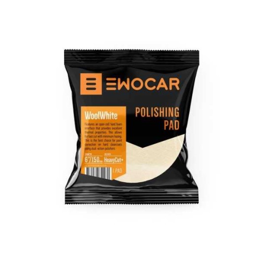 Ewocar WoolWhite Aggressive Wool Pad 85/75 mm