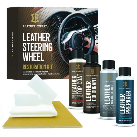 Set za obnovu upravljača Leather Expert - Steering Wheel Black
