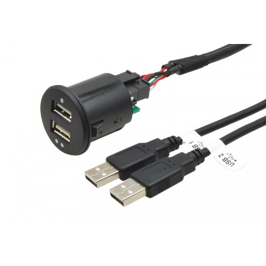 2x USB utičnica s kabelom
