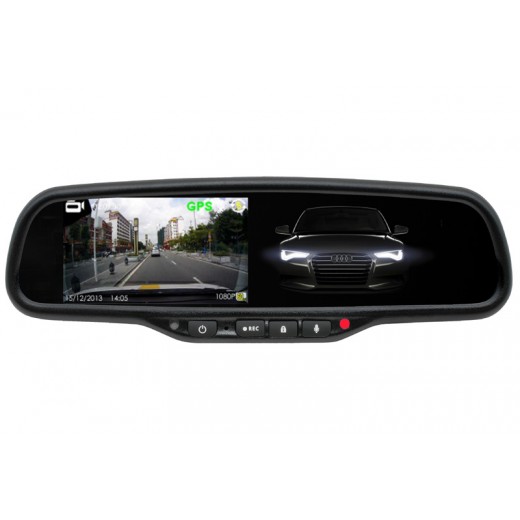 HD DVR kamera sa snimanjem i 4,3" monitorom u retrovizoru s funkcijom automatskog zatamnjenja HV-043LAD