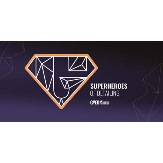 Zidni banner Gyeon Banner / Certificirani detaljer Superheroji detaljnog čišćenja 200x90 cm