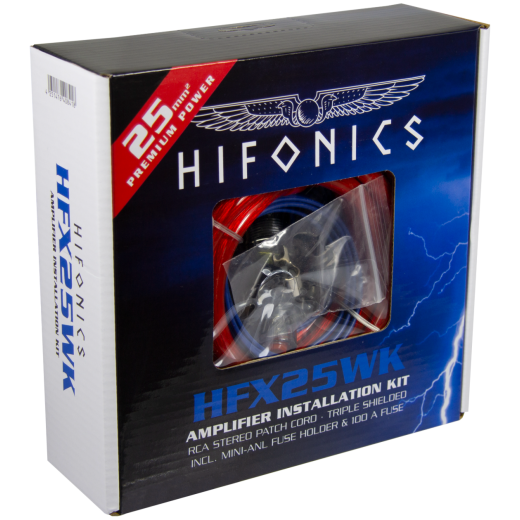 Hifonics HFX25WK Premium set kabela