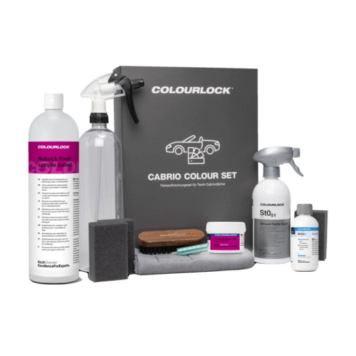 Set za čišćenje i njegu kabrioleta COLOURLOCK by KochChemie Cabrio Colour Set sivo smeđa tamno