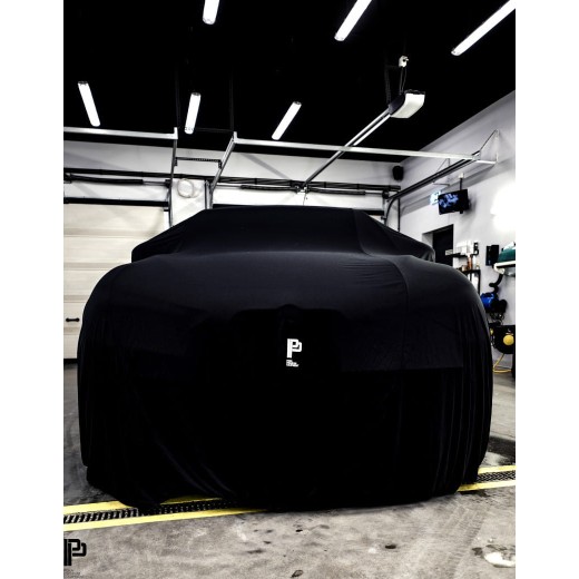 Navlaka za auto Poka Premium oprema Vrhunska navlaka za auto crna s rubom - Hatchback / Sedan