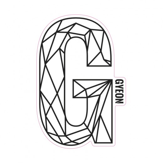 Naljepnica Gyeon G crna (200 mm x 131,3 mm)