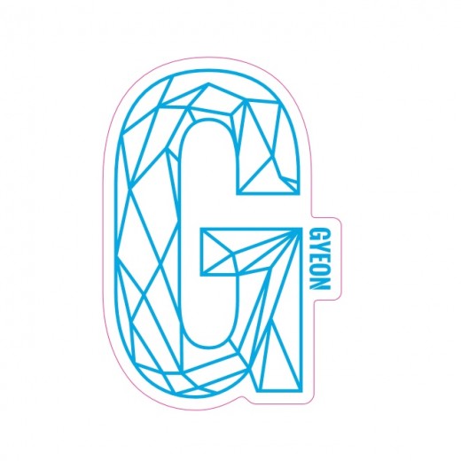 Naljepnica Gyeon G plava (100 mm x 65,6 mm)