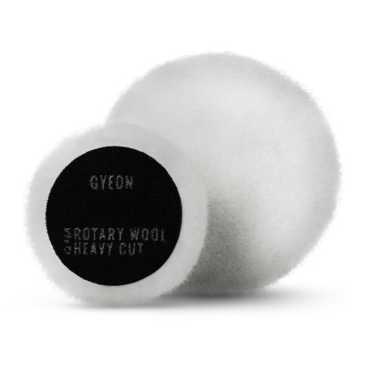 Gyeon Q2M rotacijski vuneni disk za poliranje s teškim rezom, pakiranje od 2 komada (80 mm)