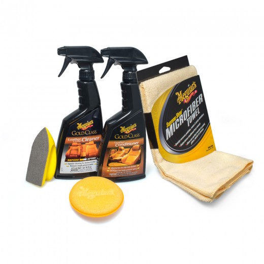 Kompletan set proizvoda za njegu automobila za čišćenje i zaštitu kožnih površina Meguiar's Heavy Duty Leather Care Kit