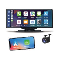 Steelmate L07 monitor 10" Apple CarPlay Android Zrcaljenje automobila, 2K+FHD DVR